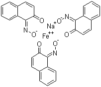 CAS # 16143-80-9, Pigment Green 8, Sodium tris(1,2-naphthoquinone 1-oximato-O,O')ferrate(1-)