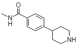 structure of CAS# 161610-09-9, 4-(4-Methylaminocarbonylphenyl)piperidine