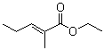 (E)-2-甲基-2-戊烯酸乙酯分子结构 (CAS 1617-40-9)