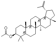 羽扇豆醇 3-乙酸酯分子结构 (CAS 1617-68-1)