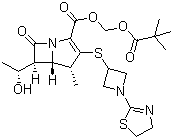 structure of CAS# 161715-24-8, Tebipenem pivoxil