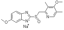 structure of CAS# 161796-77-6, (R)-Omeprazole sodium