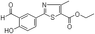 Ethyl 2-(3-formyl-4-hydroxyphenyl)-4-methylthiazole-5-carboxylate molecular structure (CAS 161798-01-2)