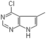 4-Chloro-5-methyl-7H-pyrrolo[2,3-d]pyrimidine molecular structure (CAS 1618-36-6)