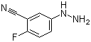structure of CAS# 161886-21-1, 2-Fluoro-5-(hydrazino)benzonitrile