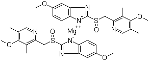 structure of CAS# 161973-10-0, Esomeprazole magnesium