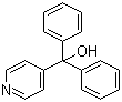 Diphenyl(4-pyridyl)methanol molecular structure (CAS 1620-30-0)