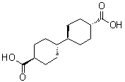 CAS # 16200-85-4, (trans,trans)-[1,1'-Bicyclohexyl]-4,4'-dicarboxylic acid