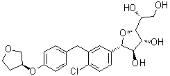 CAS # 1620758-32-8, (1S)-1,4-Anhydro-1-C-[4-chloro-3-[[4-[[(3S)-tetrahydro-3-furanyl]oxy]phenyl]methyl]phenyl]-D-glucitol