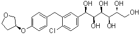 CAS # 1620758-34-0, (1R)-1-C-[4-Chloro-3-[[4-[[(3S)-tetrahydro-3-furanyl]oxy]phenyl]methyl]phenyl]-D-glucitol