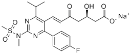 CAS # 1620823-61-1, Rosuvastatin EP Impurity C Sodium Salt, Sodium (R,E)-7-(4-(4-fluorophenyl)-6-isopropyl-2-(N-methylmethylsulfonamido)pyrimidin-5-yl)-3-hydroxy-5-oxohept-6-enoate