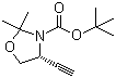 (R)-N-Boc-2,2-dimethyl-4-ethynyloxazolidine molecular structure (CAS 162107-48-4)