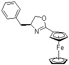 CAS 登录号：162157-05-3, [(4S)-4,5-二氢-4-苯基甲基-2-恶唑基]二茂铁