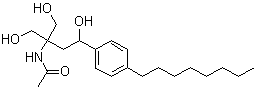 CAS 登录号：162361-41-3, N-[3-羟基-1,1-双(羟甲基)-3-(4-辛基苯基)丙基]乙酰胺