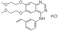 N-(3-Ethenylphenyl)-6,7-bis(2-methoxyethoxy)-4-quinazolinamine hydrochloride (1:1) molecular structure (CAS 1624294-38-7)