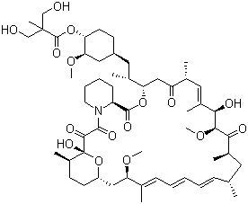 structure of CAS# 162635-04-3, 西罗莫司脂化物