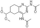 CAS 登录号：162660-03-9 (94251-70-4), N,N'-[6-(二甲氧基甲基)-5,6,7,8-四氢-2,4-喹唑啉二基]二乙酰胺