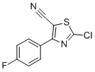 structure of CAS# 1628265-17-7, 2-氯-4-(4-氟苯基)噻唑-5-甲腈
