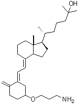 structure of CAS# 163018-26-6, 3-O-(2-氨基丙基)-25-羟基维他命 D3