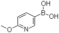 structure of CAS# 163105-89-3, 2-Methoxy-5-pyridineboronic acid