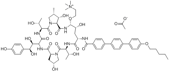 structure of CAS# 1631754-41-0, Biafungin acetate