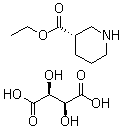 structure of CAS# 163343-71-3, Ethyl (3S)-nipecotate D-tartrate