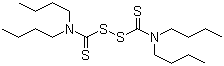 二硫化四丁基秋兰姆分子结构 (CAS 1634-02-2)