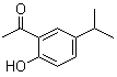 structure of CAS# 1634-36-2, 2'-Hydroxy-5'-isopropylacetophenone