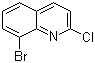 8-Bromo-2-chloroquinoline molecular structure (CAS 163485-86-7)