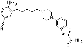 structure of CAS# 163521-12-8, Vilazodone