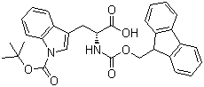 Fmoc-D-Trp(Boc)-OH molecular structure (CAS 163619-04-3)