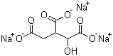 structure of CAS# 1637-73-6, Isocitric acid trisodium salt