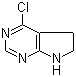 4-氯-6,7-二氢-5H-吡咯并[2,3-d]嘧啶分子结构 (CAS 16372-08-0)