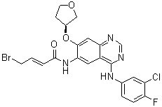 CAS # 1637254-93-3, (2E)-4-Bromo-N-[4-[(3-chloro-4-fluorophenyl)amino]-7-[[(3S)-tetrahydro-3-furanyl]oxy]-6-quinazolinyl]-2-butenamide