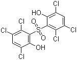 2,2'-磺酰基双(3,4,6-三氯苯酚)分子结构 (CAS 1638-41-1)