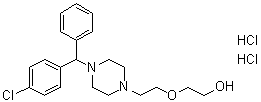 CAS 登录号：163837-38-5, (+)-2-[2-[4-[(4-氯苯基)苯基甲基]-1-哌嗪基]乙氧基]乙醇二盐酸盐