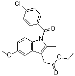 CAS 登录号：16401-99-3, 吲哚美辛乙酯