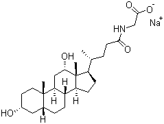structure of CAS# 16409-34-0, Sodium glycodeoxycholate