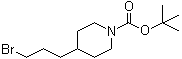 structure of CAS# 164149-27-3, 4-(3-Bromopropyl)piperidine-1-carboxylic acid tert-butyl ester