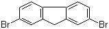structure of CAS# 16433-88-8, 2,7-二溴芴