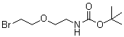 structure of CAS# 164332-88-1, [2-(2-Bromoethoxy)ethyl]carbamic acid 1,1-dimethylethyl ester