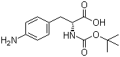 Boc-4-氨基-D-苯丙氨酸分子结构 (CAS 164332-89-2)