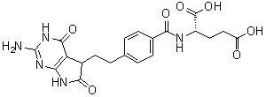 CAS 登录号：1644287-27-3, N-[4-[2-(2-氨基-4,5,6,7-四氢-4,6-二氧代-3H-吡咯并[2,3-d]嘧啶-5-基)乙基]苯甲酰基]-L-谷氨酸