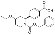 CAS 登录号：1644667-59-3, 4-{(2S,4S)-1-[(苄氧基)羰基]-4-乙氧基-2-哌啶基}苯甲酸
