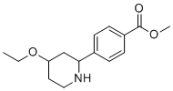 Rel-甲基4-((2S,4S)-4-乙氧基哌啶-2-基)苯甲酸酯分子结构 (CAS 1644667-62-8)
