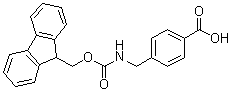 structure of CAS# 164470-64-8, 4-[[[(9H-Fluoren-9-ylmethoxy)carbonyl]amino]methyl]benzoic acid