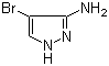 structure of CAS# 16461-94-2, 3-Amino-4-bromopyrazole