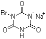 structure of CAS# 164918-61-0, N-Bromoisocyanuric acid monosodium salt