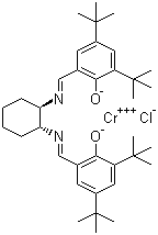 (S,S)-N,N'-Bis(3,5-di-tert-butylsalicylidene)-1,2-cyclohexanediaminochromium(III) chloride molecular structure (CAS 164931-83-3)