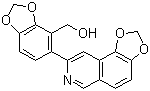 CAS # 164991-68-8, Decumbenine B, 5-(1,3-Dioxolo[4,5-f]isoquinolin-8-yl)-1,3-benzodioxole-4-methanol